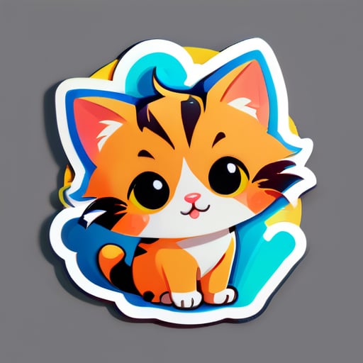 '可爱的小猫' sticker