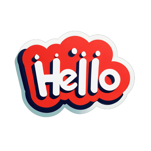 Hello sticker