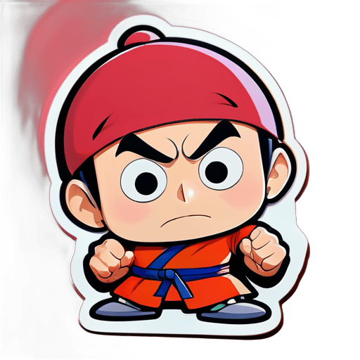 Shinchan with Ninja Hattori sticker