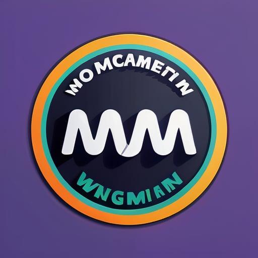 crear un logo con la empresa llamada MMW, este logo debe estar relacionado con un grupo de empresas de la India sticker