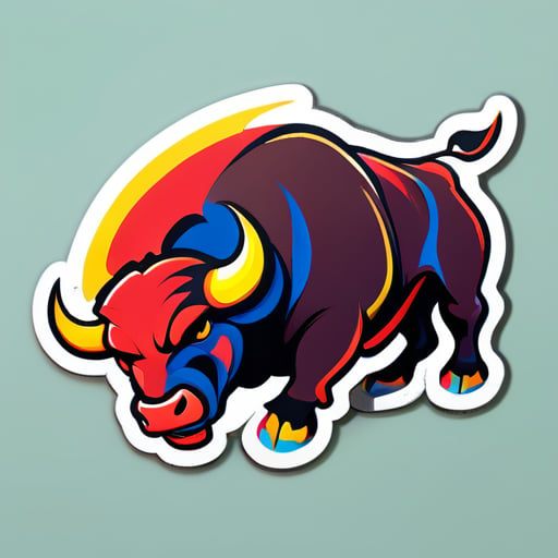 The Fighting Bull sticker