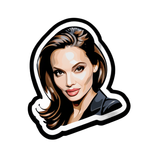 Angelina Jolie Aufkleber sticker