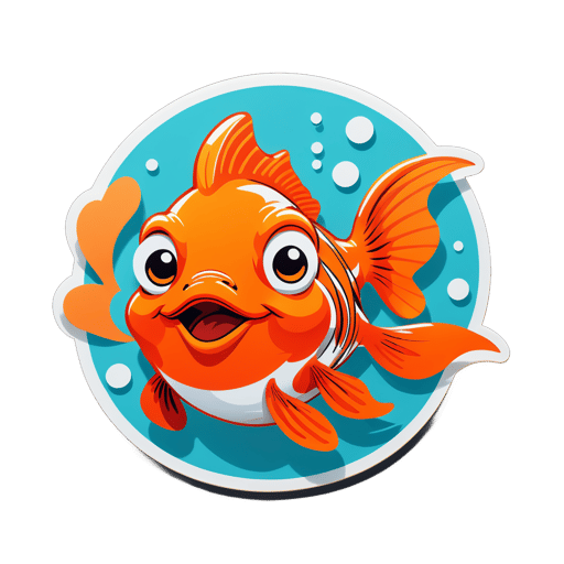 Appreciative Goldfish Meme sticker
