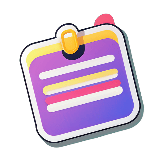 Um adesivo de site de planejamento de eventos que ajuda a organizar tarefas sticker
