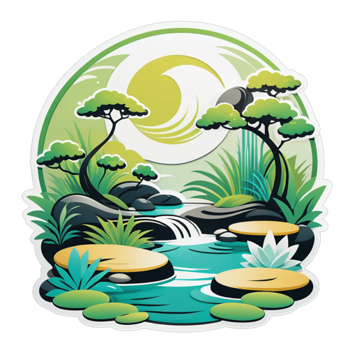 Tranquil Zen Garden sticker