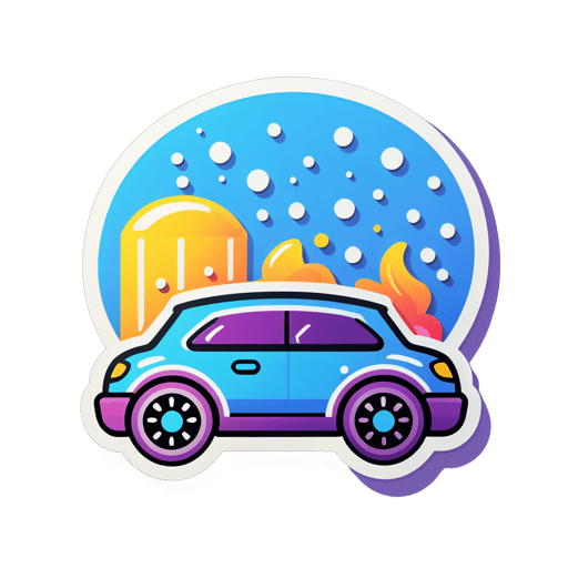 Iconos de Lavado de Autos sticker