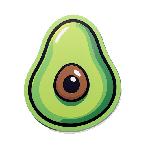 Geheimnisvolle Avocado sticker