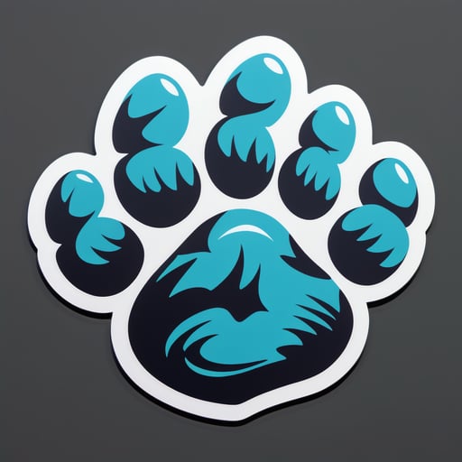 Paws and Claws sticker