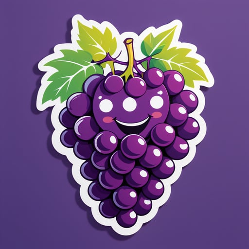 Joyful Grape sticker
