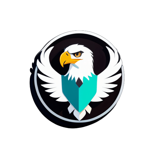 criar um logotipo de estúdio de animação com uma águia o nome do estúdio é ILO sticker