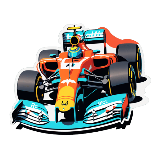 Formula One Car sticker