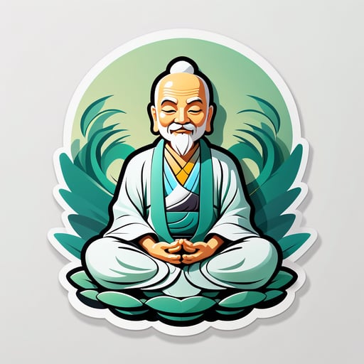 Tranquil Zen Master sticker