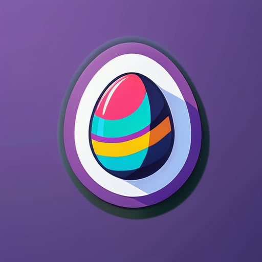 easter egg sticker
