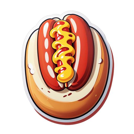 Hot Dog ngon sticker