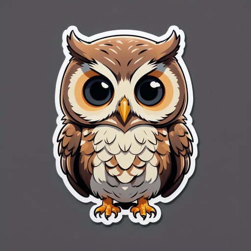 Lonely Owl Meme sticker