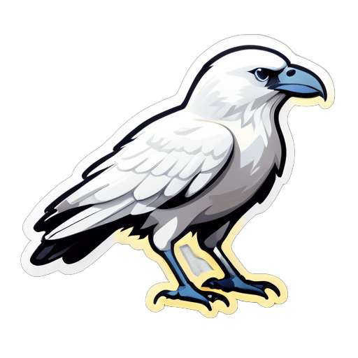 White Crow sticker