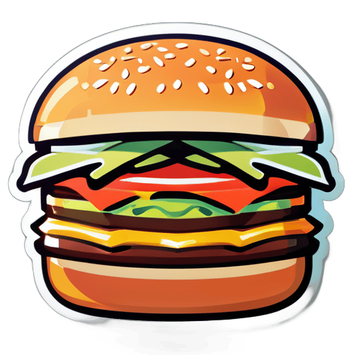 Best burger sticker