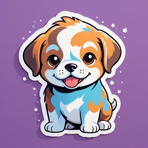 chú chó dễ thương sticker
