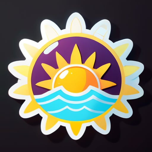 Sun Crown sticker