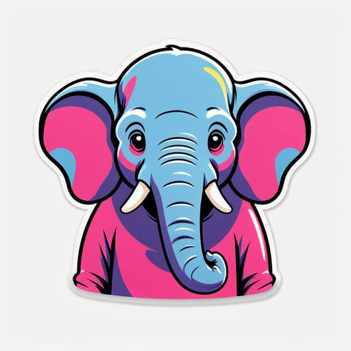 불안한 코끼리 밈 sticker