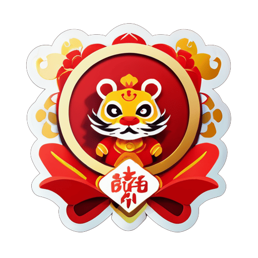 中國傳統新年貼紙 sticker