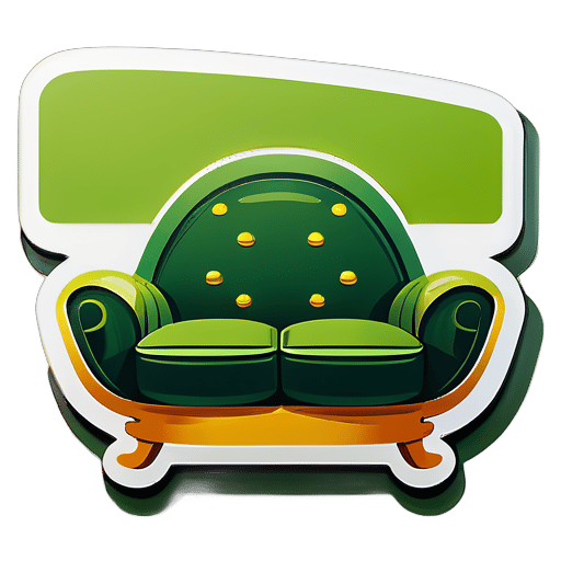 Avocado Sofa sticker