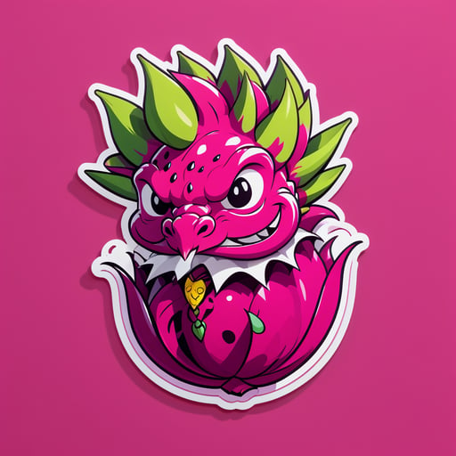 Dragon de la mode Fruit sticker