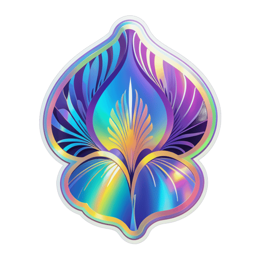 Iridescent Iris Illusion sticker