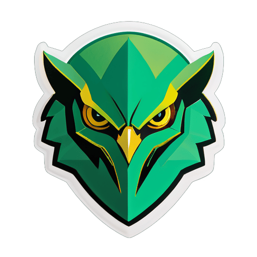 Green egle sticker