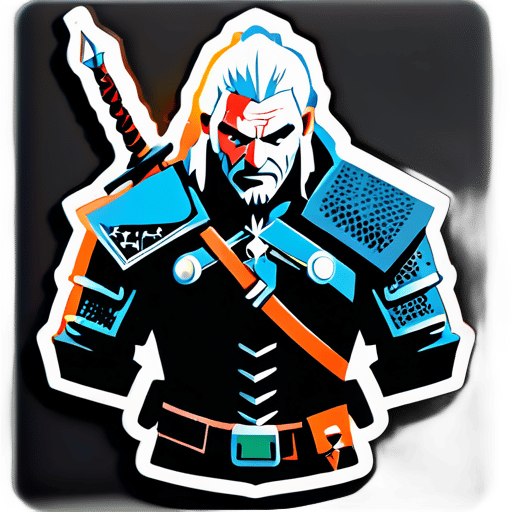 sticker Geralt tức giận trong Witcher 3 sticker