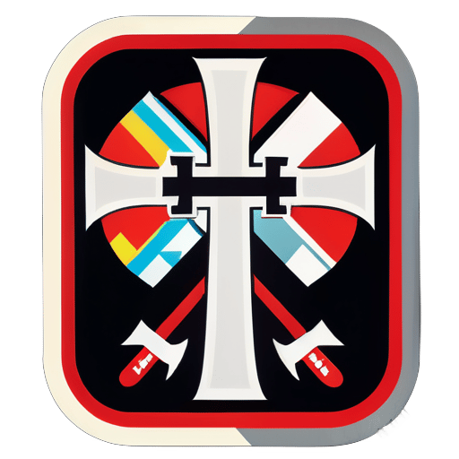 Cleaver Kreuz während Nazi-Deutschland sticker