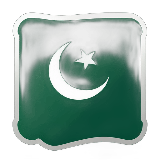 制作巴基斯坦国旗的标志 sticker