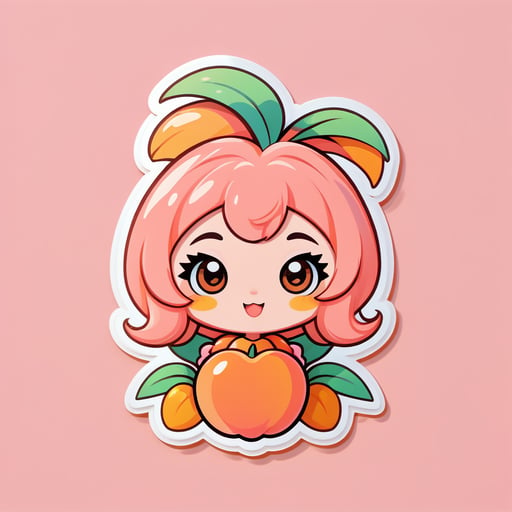 Peach dễ thương sticker