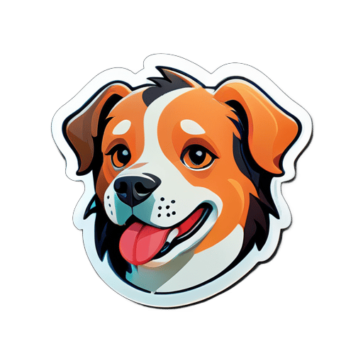 'Pegatina de avatar de perro' sticker