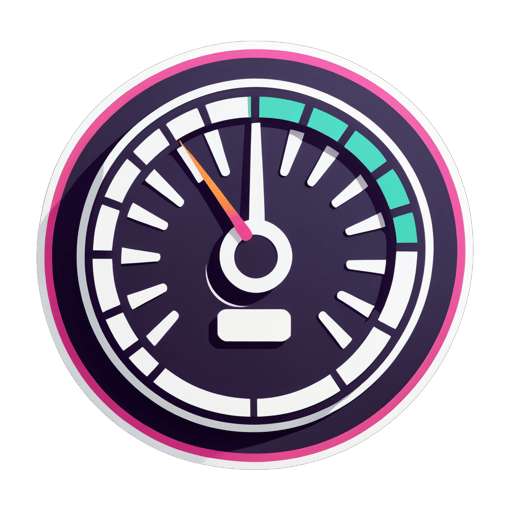 Tachometer-Symbol sticker