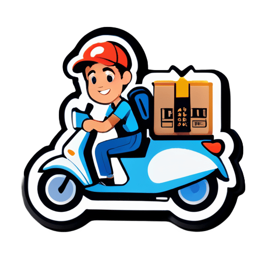 Hungry Now Delivery Driver sticker