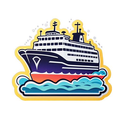 Barco de Ferry sticker
