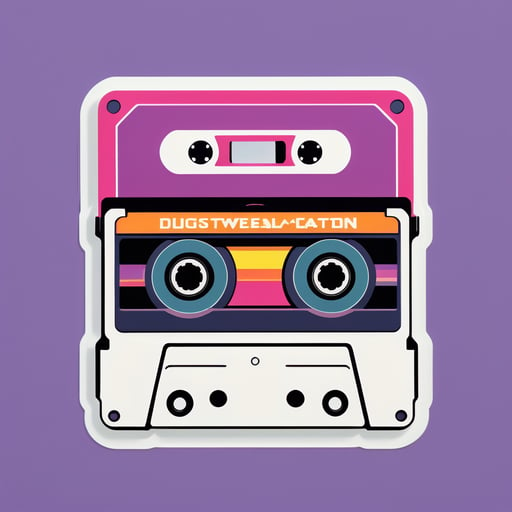 'Cinta de cassette nostálgica' sticker
