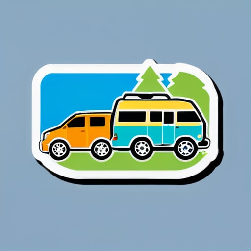 Sticker für: Boys on Wheels Tour 3.0 , für Campingausflug, deutschland, Bier sticker