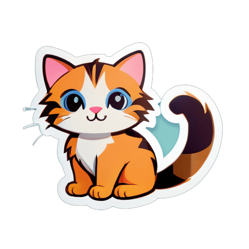 cute cat
 sticker