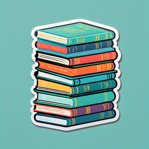 Pilha de Livros Independentes sticker