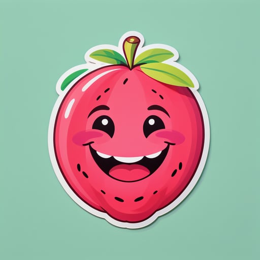 Amused Guava sticker