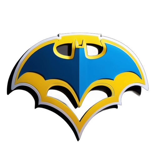 Batman three-dimensional logo  sticker