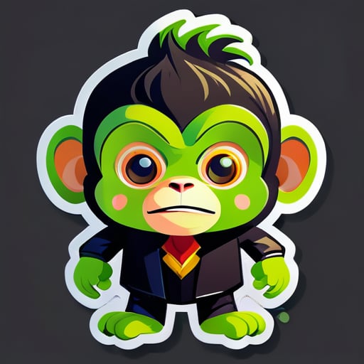 Programadores de Android macaco sticker