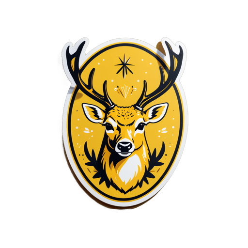 Stout Mustard Deer sticker