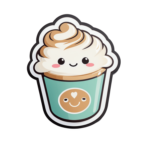 Latte fofo sticker