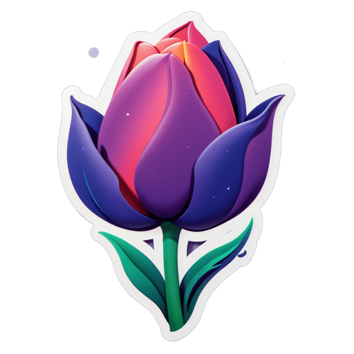 Giấc mơ hoa Tulip Hoàng Hôn sticker