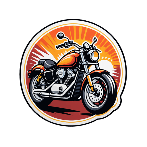 Motorcycle Handlebars sticker