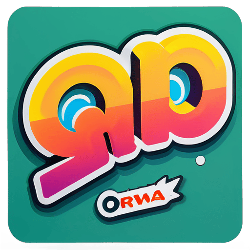 Poster with the name orwa sticker