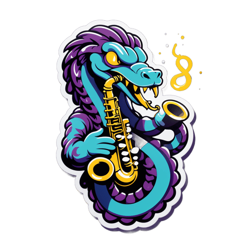 Soul Snake com Sax sticker